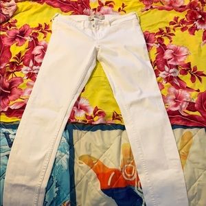 Hollister white jeans